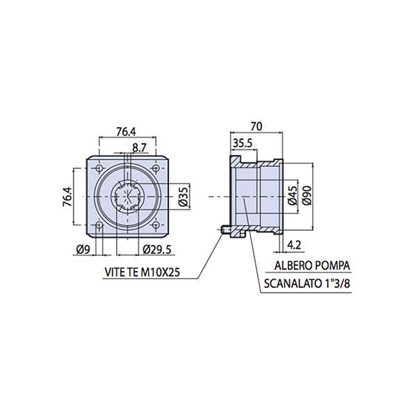 AR Gear Box Fitting Annovi Reverberi
